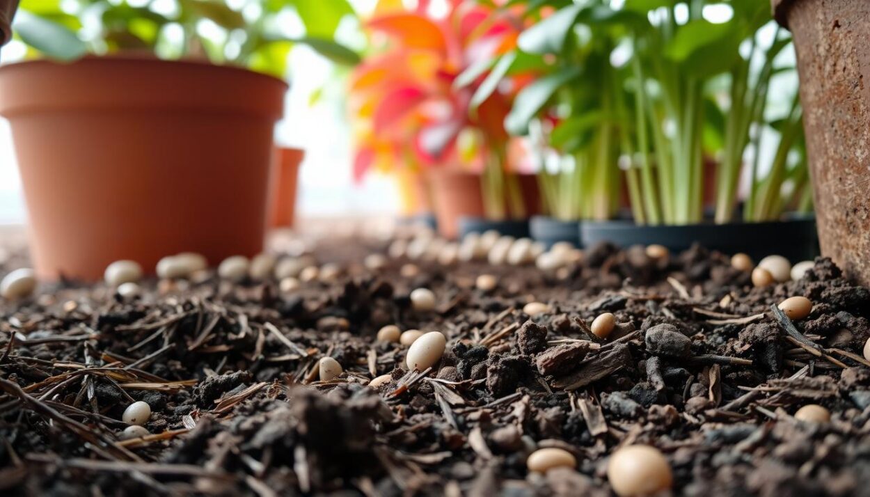 soil protection techniques for potted plants