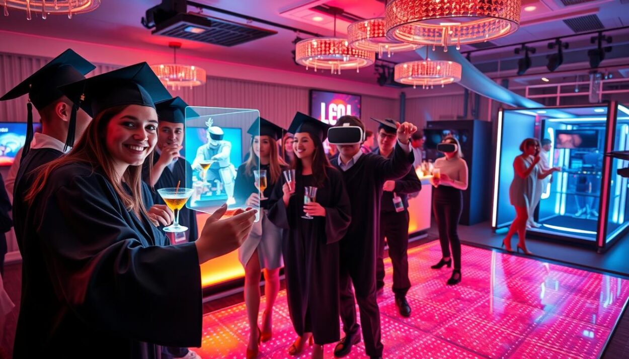 technology in graduation parties