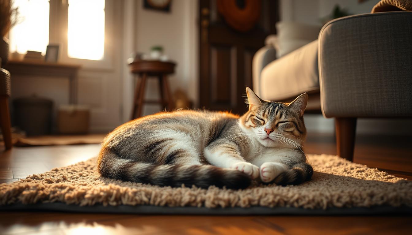 cat peeing on front door mat