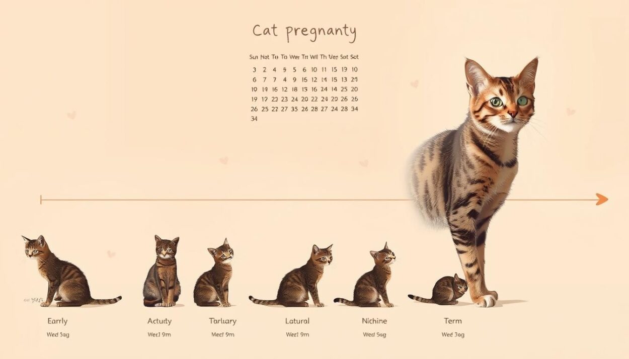 cat pregnancy signs timeline