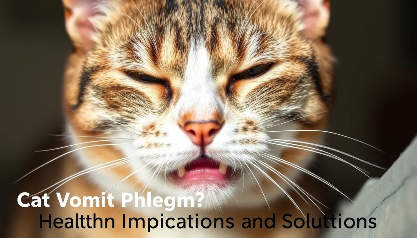 cat vomit phlegm