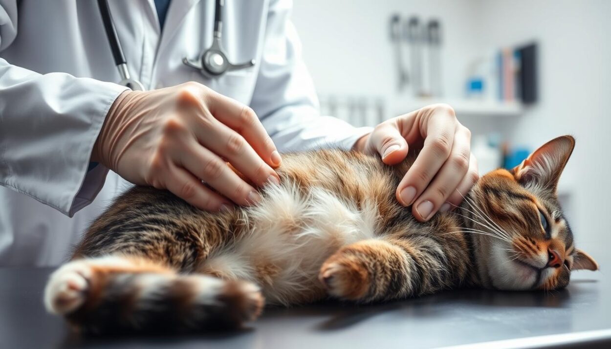 diagnosing cat worms