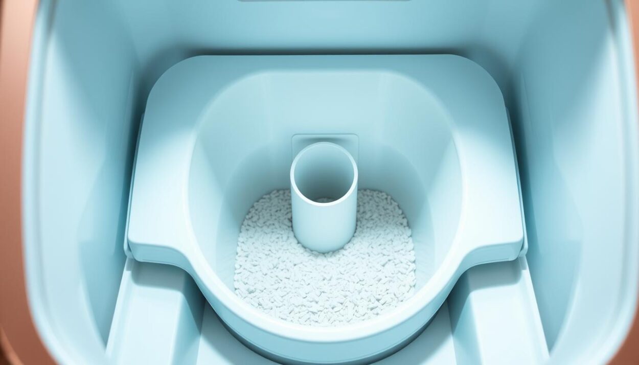 self-cleaning litter box waste disposal
