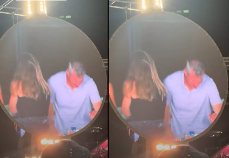 Andy Byron on the concert with his colleague