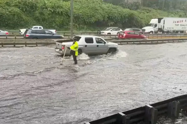 Heavy Rains Lash Boston Area, Shutting Down Roads