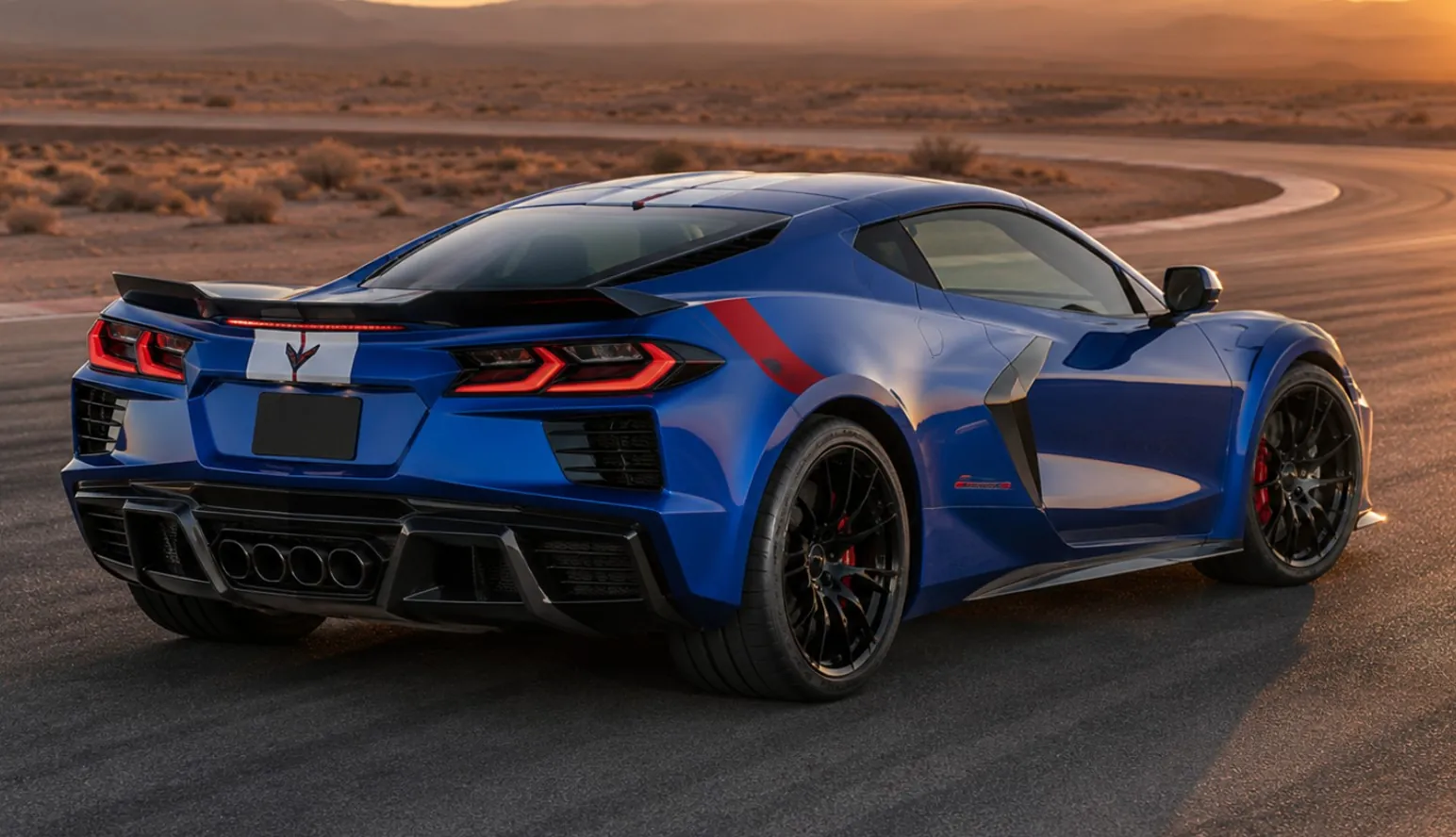 Rear side of Chevrolet Corvette Grand Sport