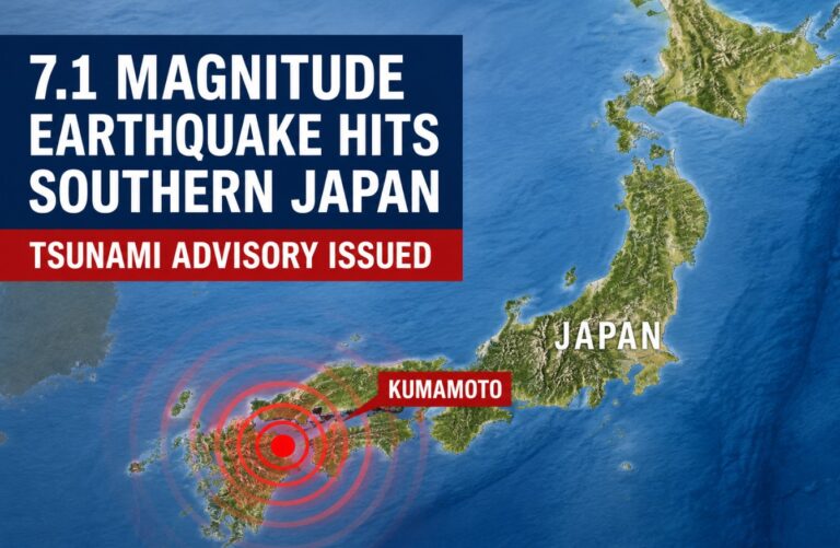 earthquake struck southern Japan