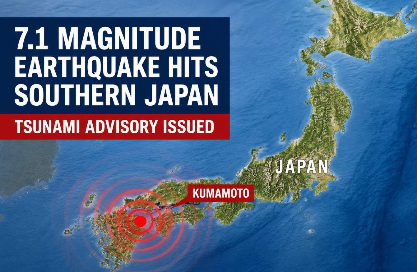 earthquake struck southern Japan