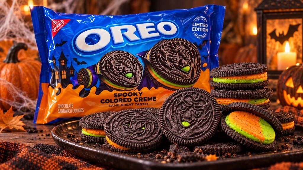 Spooky Colored Creme Oreos