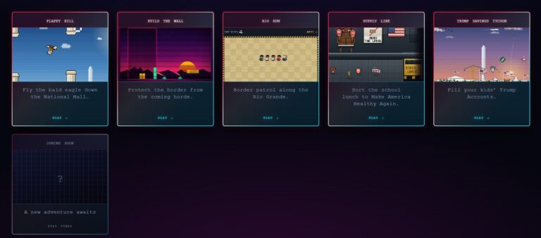 White House Just Released Five Arcade Games